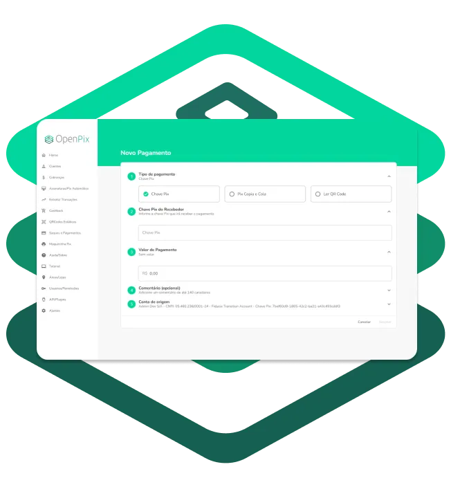 Pagamento Pix + OpenPix